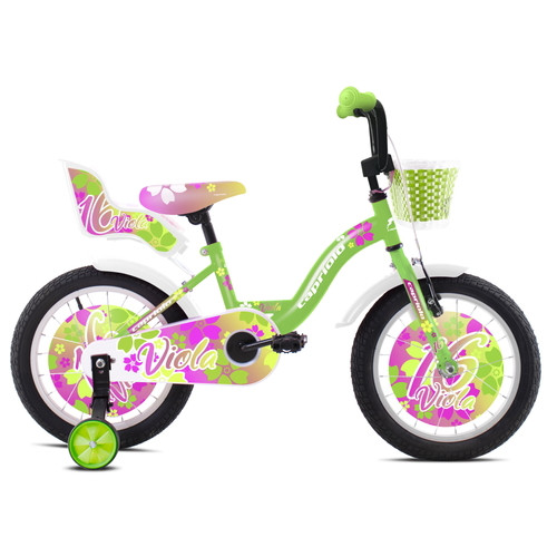 Дитячий велосипед Capriolo Viola 16” – 2021 – зелено-фіолетовий (921109-16) фото №1