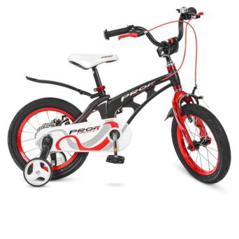 Велосипед дитячий PROF1 LMG14201 14 дюймів червоний фото №1