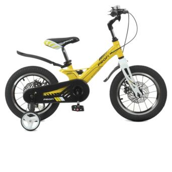 Велосипед дитячий PROF1 LMG14238 14 дюймів жовтий фото №2