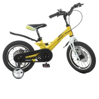 Велосипед дитячий PROF1 LMG14238 14 дюймів жовтий фото №1