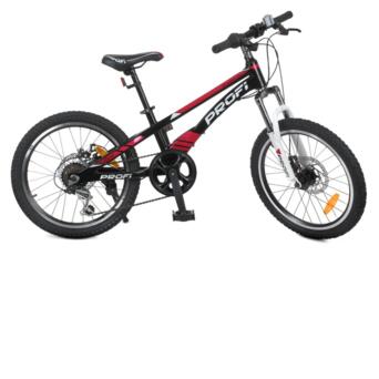Велосипед дитячий PROF1 LMG20210-3 20 дюймів чорний фото №1