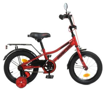 Велосипед дитячий PROF1 Y14221 14 дюймів червоний фото №2