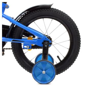 Велосипед дитячий PROF1 Y14223-1 14 дюймів синій фото №5