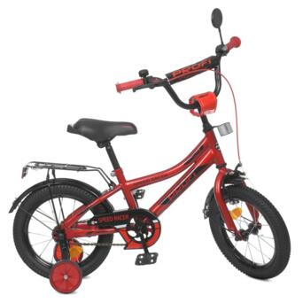 Велосипед дитячий PROF1 Y14311 14 дюймів червоний фото №1