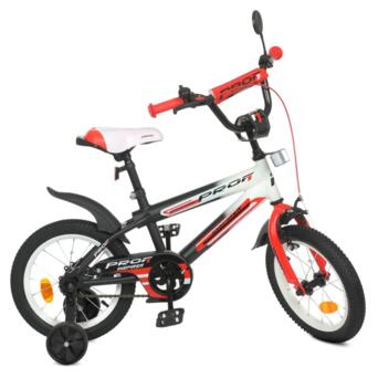 Велосипед дитячий PROF1 Y14325-1 14 дюймів червоний фото №1