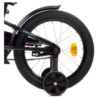 Велосипед дитячий PROF1 Y16224-1 16 дюймів чорний фото №5