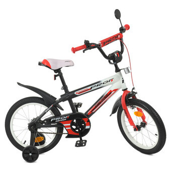Велосипед дитячий PROF1 Y16325-1 16 дюймів червоний фото №1
