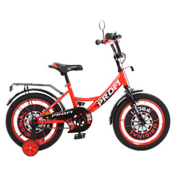 Велосипед дитячий PROF1 Y1646-1 16 дюймів червоний фото №3