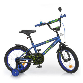 Велосипед дитячий PROF1 Y1672-1 16 дюймів синій фото №1