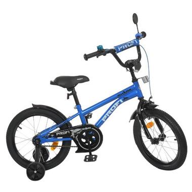 Велосипед дитячий 2-х кільк. 16д. PROF1 Y16212 Shark (blue/black) фото №1