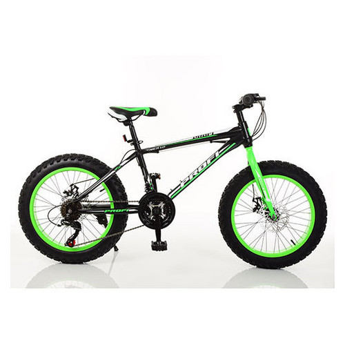Велосипед Profi 20 EB20POWER 1.0 S20.2 чорний с зеленым фото №1