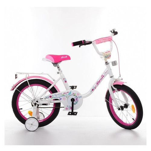 Велосипед дитячий Profi 18 Flower Y1885 White/Pink фото №1