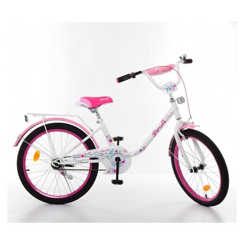Дитячий велосипед Profi 20 Flower Y2085 White/Pink фото №1