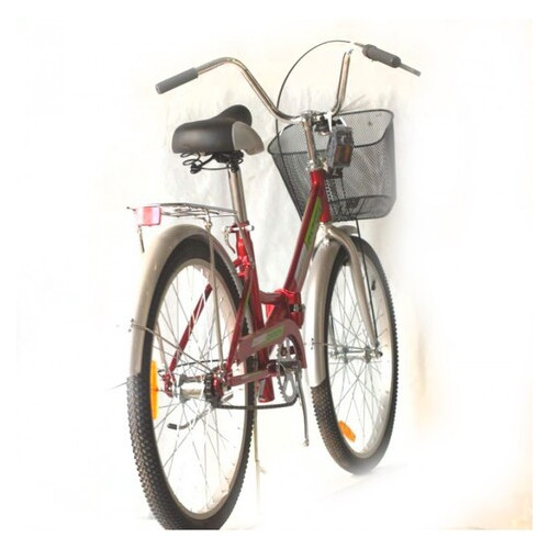 Велосипед Салют 24 колеса со складной рамой червоний фото №1