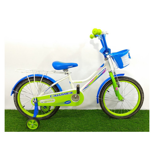 Дитячий велосипед Crosser Happy 16 Біло-салатовий фото №1