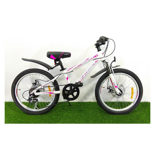 Дитячий велосипед скоростной Crosser Bright 20 Біло-розовый фото №1