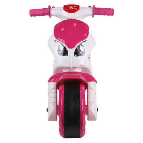 Каталка-беговел ТехноК Мотоцикл 6368TXK Біло-рожевий музичний фото №2