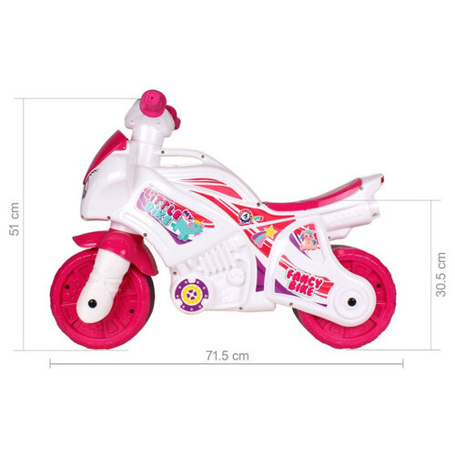 Каталка-беговел ТехноК Мотоцикл 7204TXK Рожевий музичний фото №2