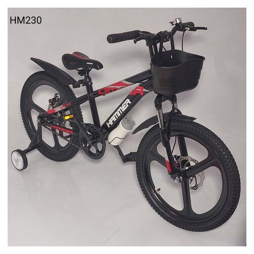 Велосипед двоколісний Hammer HM-230 20" Чорний фото №5