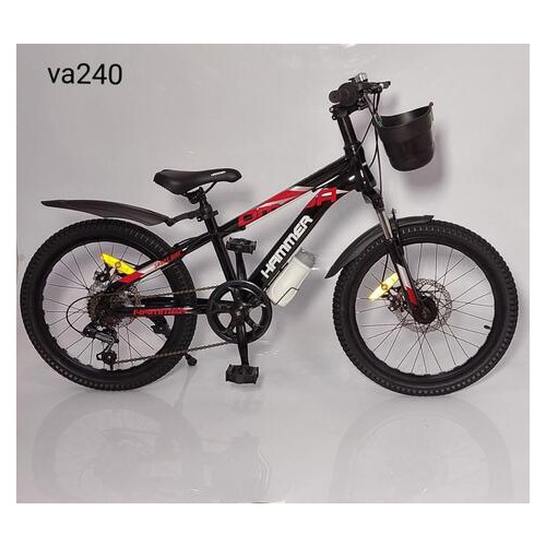 Дитячий велосипед Hammer VA-240 20" Чорний фото №1