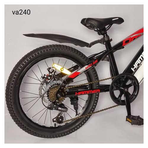 Дитячий велосипед Hammer VA-240 20" Чорний фото №5