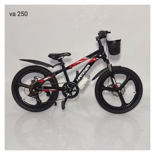 Дитячий велосипед Hammer VA-250 20" Чорний фото №6