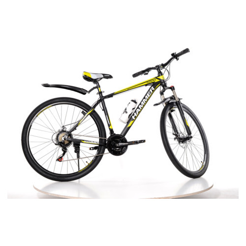 Велосипед гірський Hammer-26 Shimano Колеса 26 дюймів Рама 17 Чорно-Жовтий фото №1