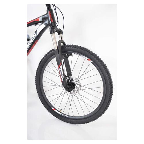 Гірський Велосипед Hammer-26 Shimano Чорно-червоний фото №3