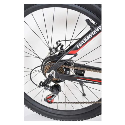 Гірський Велосипед Hammer-26 Shimano Чорно-червоний фото №5