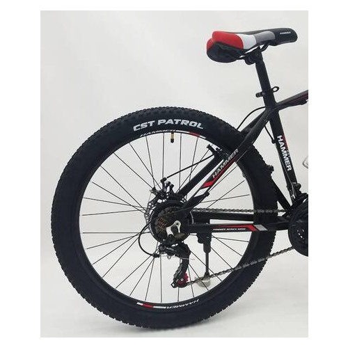 Гірський Велосипед Hammer-26 Shimano Чорно-червоний фото №4
