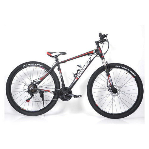 Гірський Велосипед Найнер Hammer-29 Чорно-Синій Shimano на зріст від 190 см Чорно-Червоний фото №5