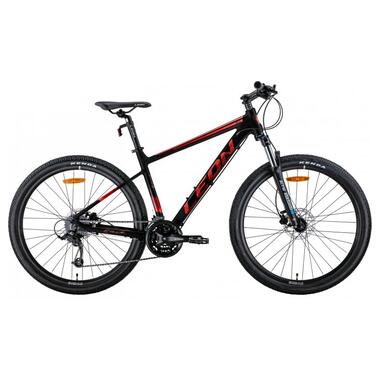 Велосипед 27.5 Leon XC-80 AM Hydraulic lock out HDD 2022 (чорний з червоним (м)) (OPS-LN-27.5-147) OPS-LN-27.5-147 фото №1