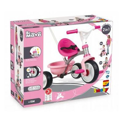 Дитячий велосипед Smoby Be Move с багажником Розовый (740327) фото №3