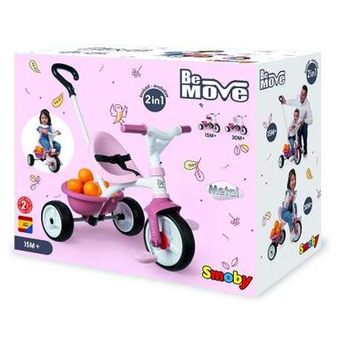 Дитячий велосипед Smoby Be Move 2 в 1 з багажником Рожевий (740332) фото №3