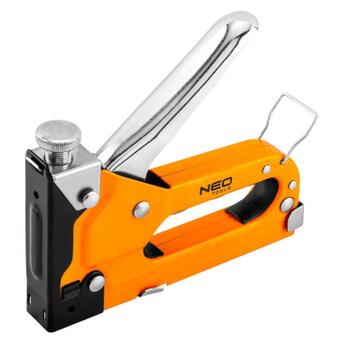 Степлер Neo Tools меблевий 4-14 мм, сталь, скоби J (16-032) фото №1