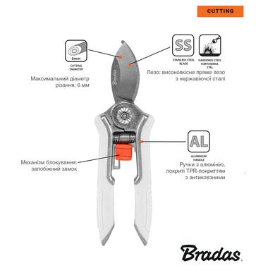 Секатор Bradas KT-VWL1011 нержавеющая сталь фото №4