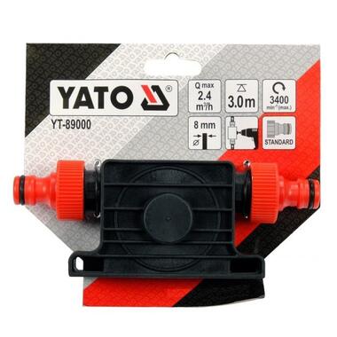 Насос для води з приводом від дриля YATO тримач 8 мм, продукт.- 2.4 м3/год, висота подачі 3 м [6/60] YT-89000 фото №6