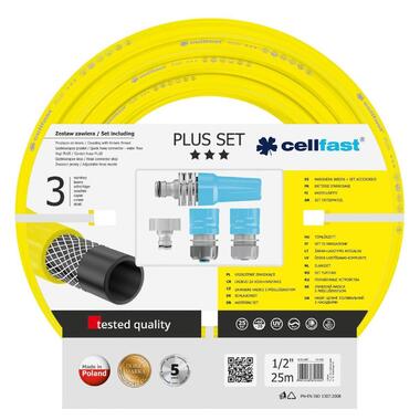 Набір для поливу Cellfast PLUS 1/2” 25 м + комплект з'єднувачів 10-290
 фото №1
