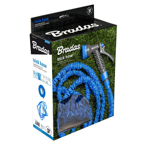 Шланг, що розтягується Bradas Trick Hose 15-45 м блакитний (WTH1545BL) фото №2