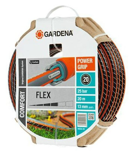 Шланг Gardena Flex 9x9 (1/2 ) 20м (18033-20.000.00) фото №1