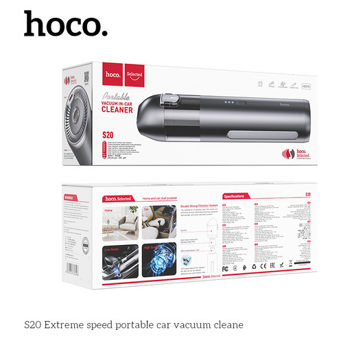Пилосос Hoco S20 Extreme speed portable vacuum cleaner Gray фото №2