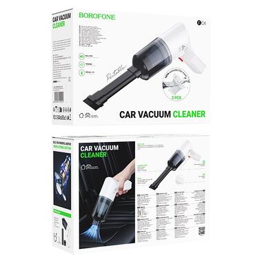 Автомобильный пылесос BOROFONE FC4 Diamond brushless portable car vacuum cleaner White (6941991119101) фото №2