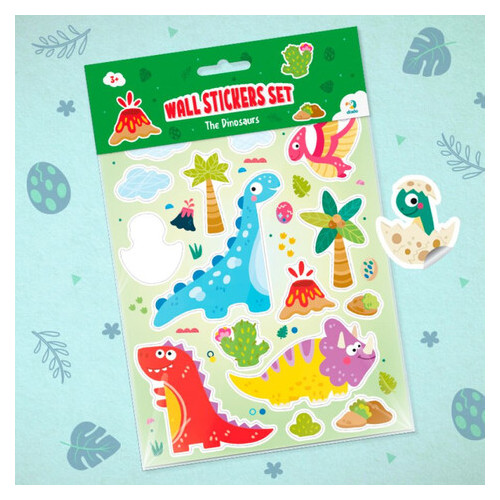 Набір настінних наклейок DoDo Toys Динозаври (300303) фото №2