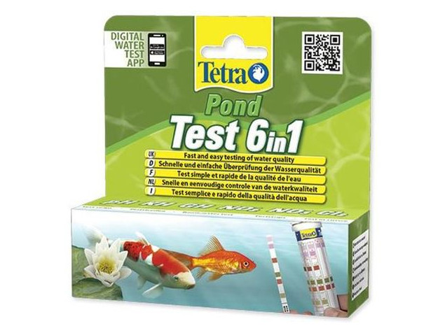 Комплект тестов определения показателей качества воды Tetra Pond Test Set 6 in1 25 шт (192713) фото №1