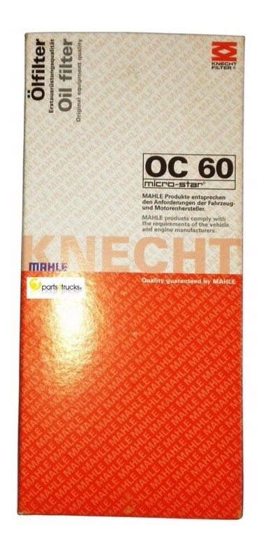 Фільтр масляний Knecht-Mahle OC60 фото №2