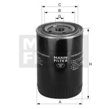 Фільтр масляний Mann-Filter Case New Holland W10050 (W10050) фото №1