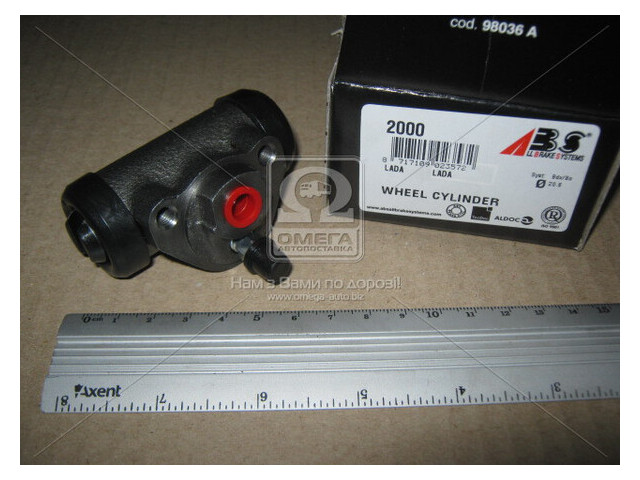 Циліндр гальмівний задній ABS 2000 для Vaz 2110/2111/2112/1200-1600/2121 фото №3