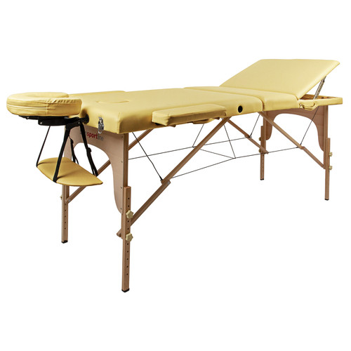 Масажний стіл inSPORTline Japane 3-Piece Wooden - золотистий (9408-3) фото №1