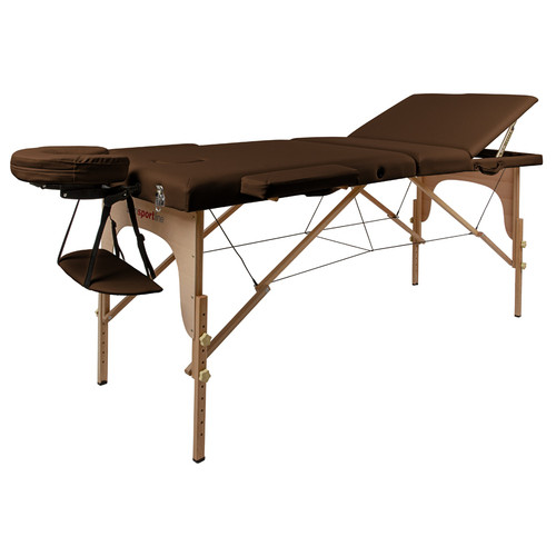Масажний стіл inSPORTline Japane 3-Piece Wooden - коричневий (9408-4) фото №1