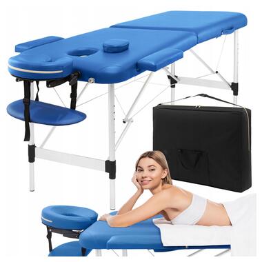 Масажний стіл складаний 4FIZJO Massage Table Alu W60 Blue  фото №1